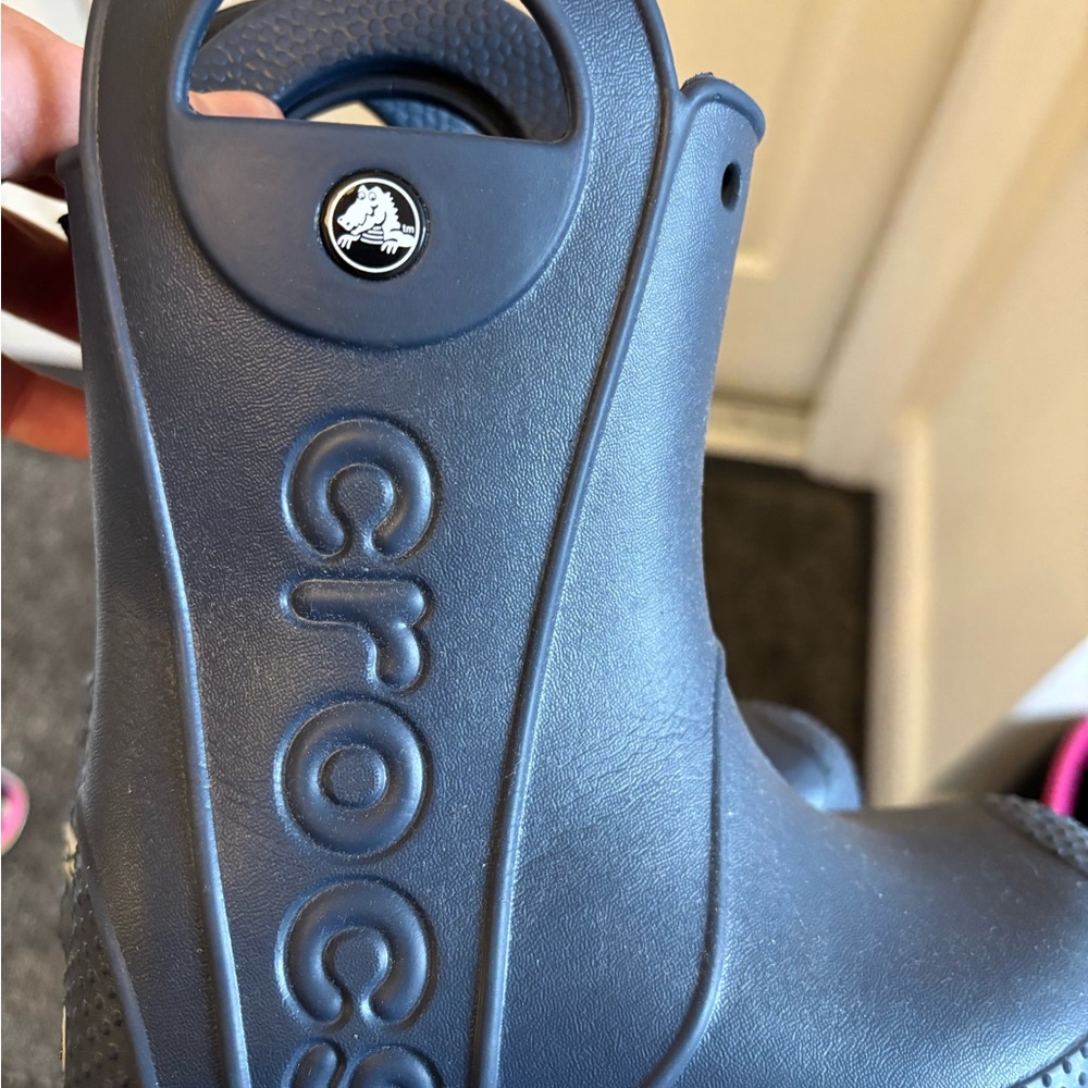 Crocs Navy Blue Rain Boots